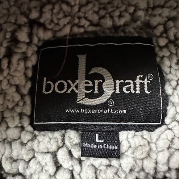 University of Maryland gray sherpa Boxercraft 1/4 zip L NWOT - Picture 8 of 10